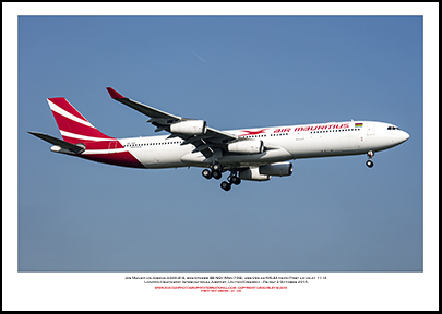 3B-NBI - Air Mauritius Airbus A340-313 (Msn 793) - 01