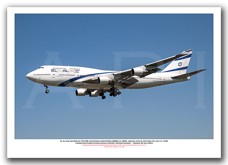 4X-ELB - El Al Israel Airlines Boeing 747-458 (Msn 26056 Ln 1032) - 02