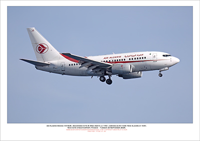 7T-VJS - Air Algerie Boeing 737-6DS  (Msn 30210 Ln 1150) - 01