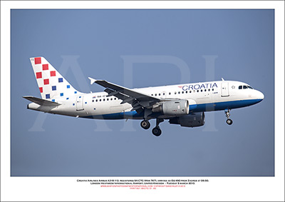 9A-CTG - Croatia Airlines Airbus A319-112 (Msn 767) - 01