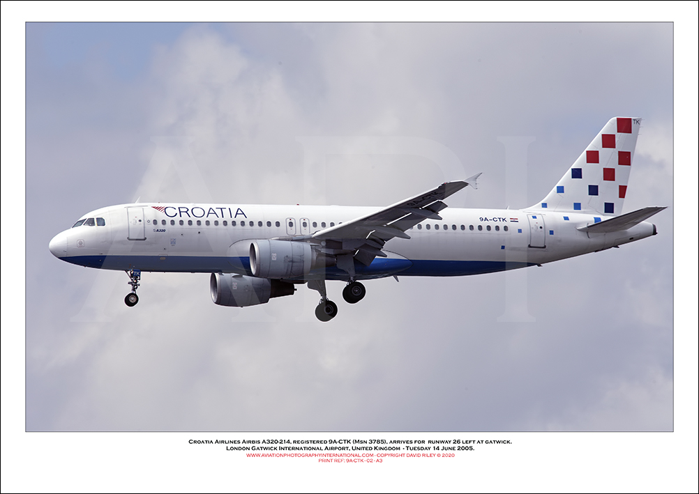 9A-CTK - Croatia Airlines Airbus A320-214 (Msn 3785) - 02