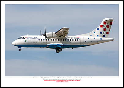 9A-CTS - Croatia Airlines  ATR 42-310 CQ (Msn 312) - 01