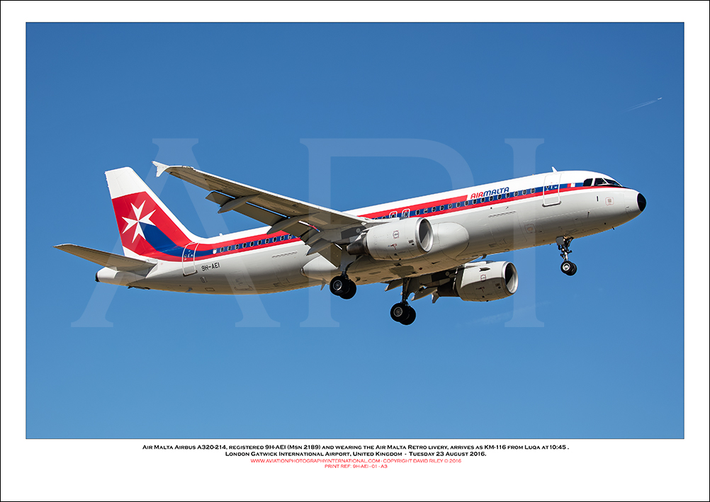 9H-AEI - Air Malta Airbus A320-214 in Retro Livery  (Msn 2189) - 01