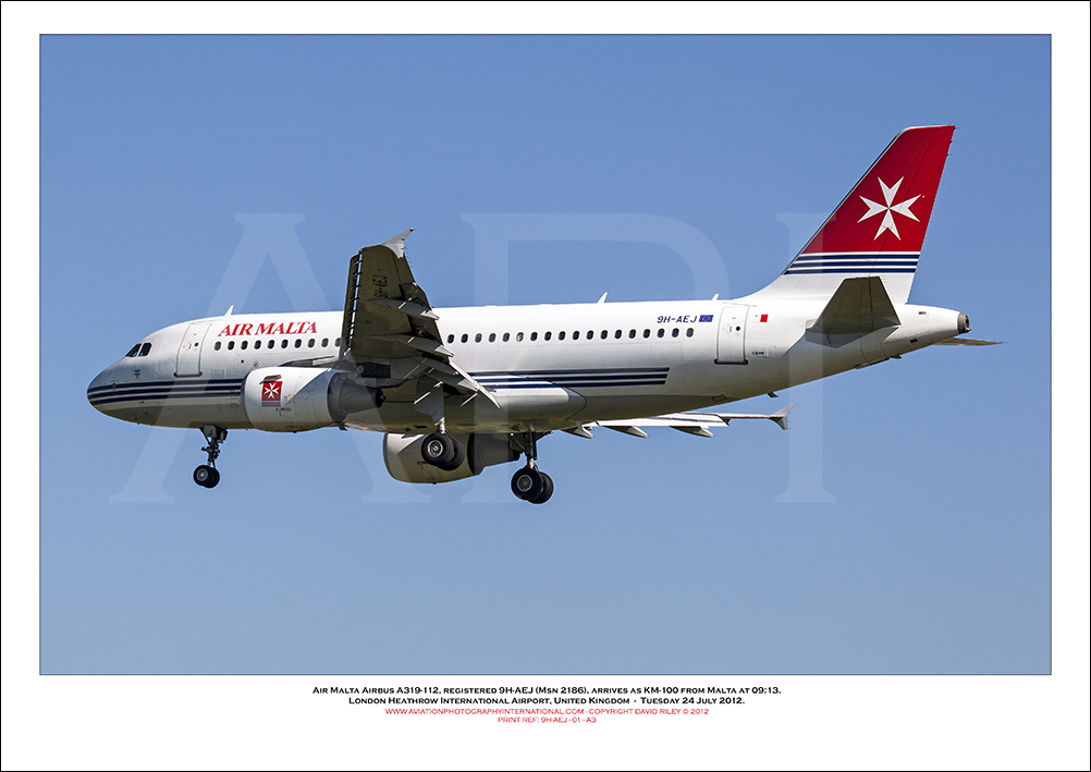 9H-AEJ - Air Malta Airbus A319-112  (Msn 2196) - 01