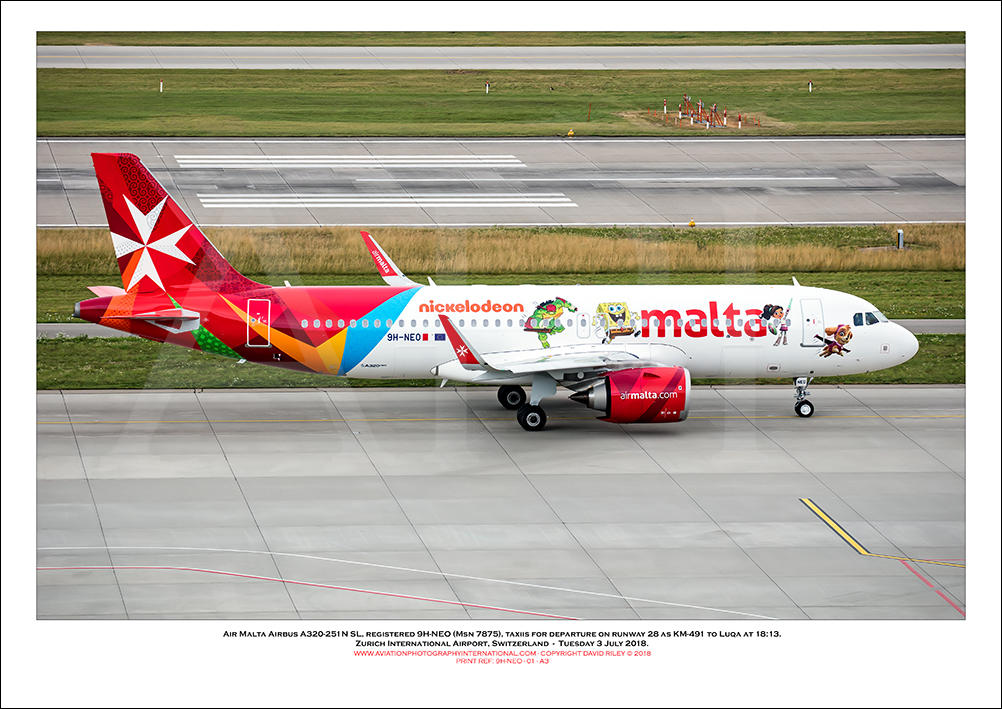 9H-NEO - Air Malta Airbus A320-251Nn SL  (Msn 7875) - 01