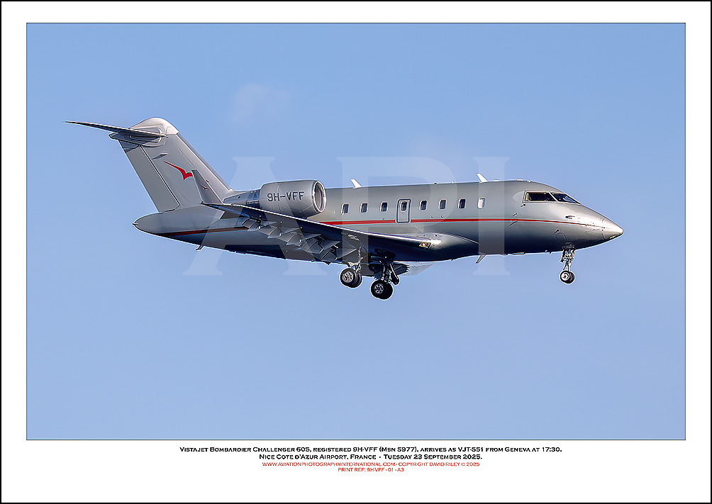 9H-VFF - VistaJet  Bombardier Challenger 605 (Msn 5977) - 01