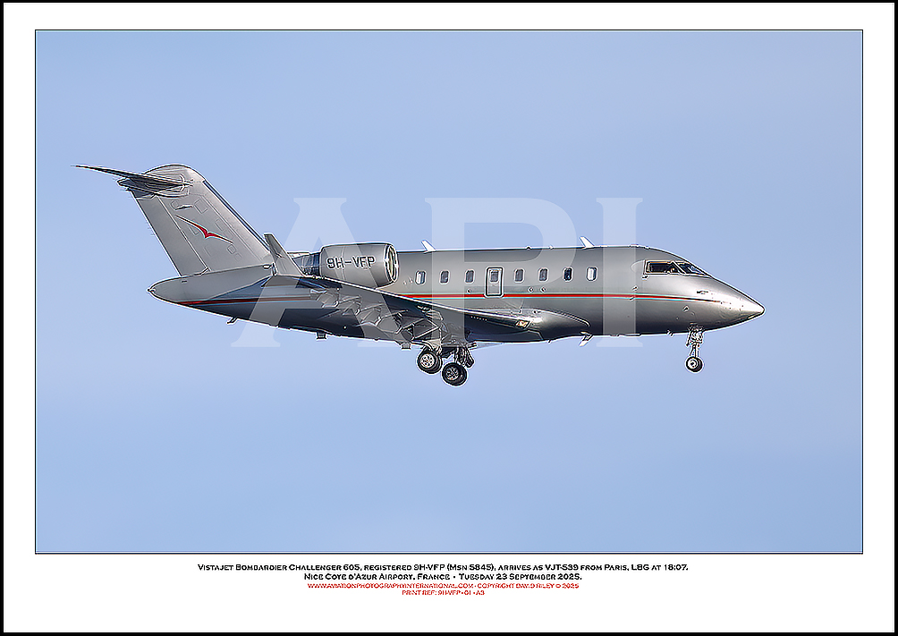 9H-VFP - VistaJet  Bombardier Challenger 605 (Msn 5845) - 01