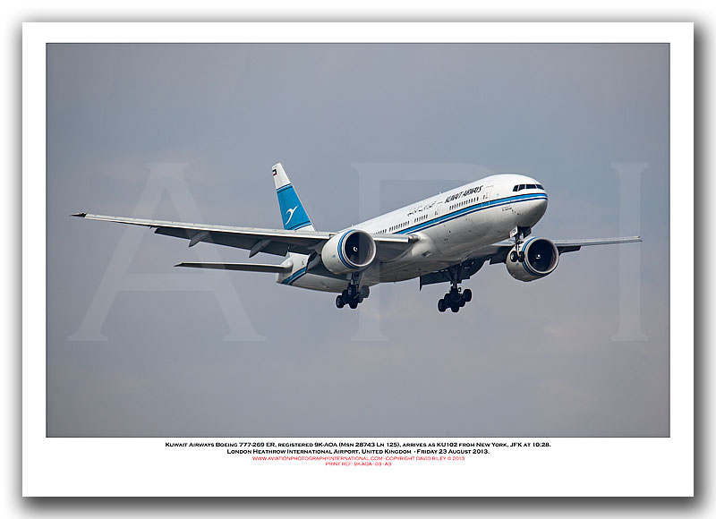9K-AOA -  Kuwait Airways Boeing 777-269 ER (Msn 28743 Ln 125) - 03