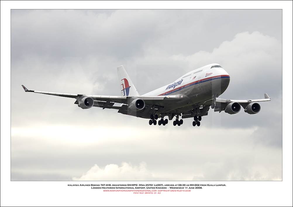 9M-MPD - Malaysia Airlines Boeing 747-4H6  (Msn 25701 Ln 997) - 01