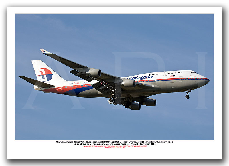 9M-MPM - Malaysia Airlines Boeing 747-4H6  (Msn 28435 ln 1152) - 02