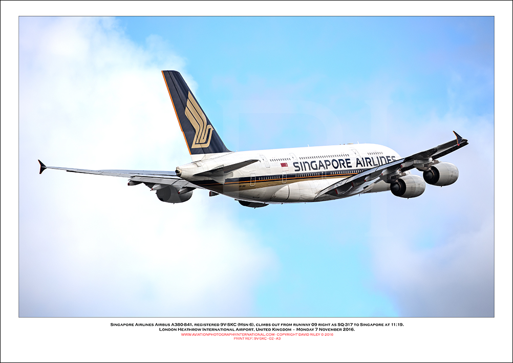 9V-SKC - Singapore Airlines Airbus A380-841 (Msn 006) - 02