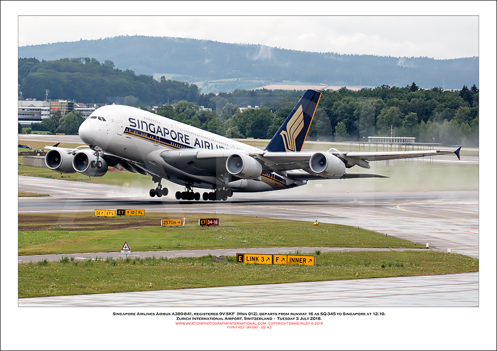 9V-SKF - Singapore Airlines Airbus A380-841 (Msn 012) - 01