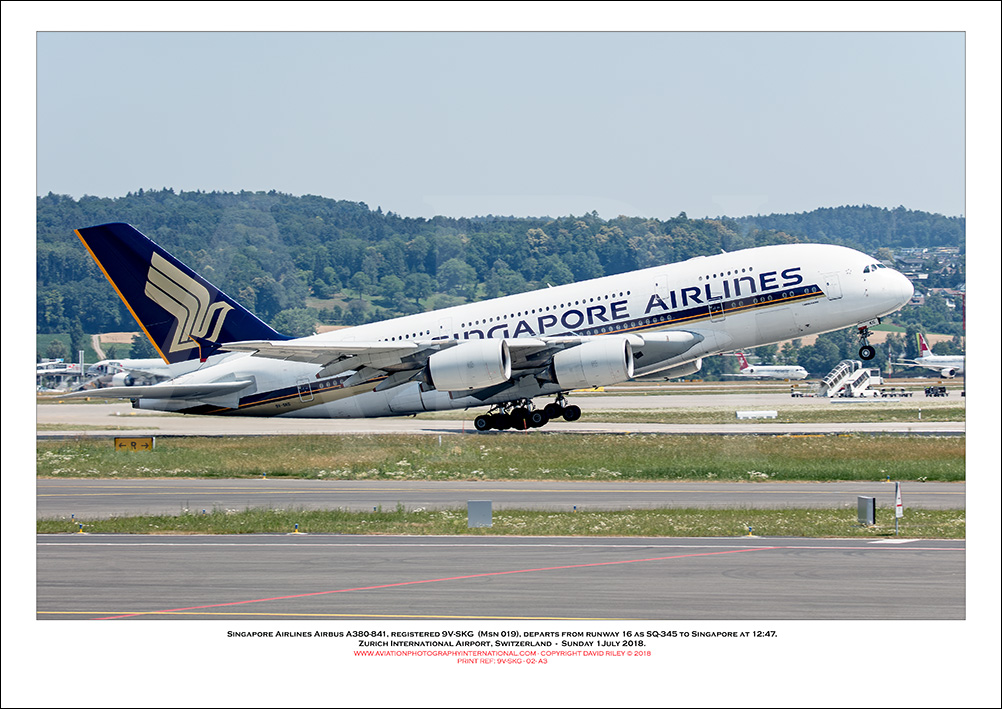 9V-SKG - Singapore Airlines Airbus A380-841 (Msn 019) - 02