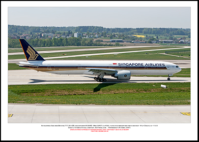 9V-SWE - Singapore Airlines Boeing 777-312 ER (Msn 34570 Ln 602) - 04