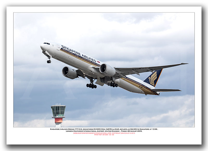 9V-SWK - Singapore Airlines Boeing 777-312 ER (Msn 34576 Ln 644) - 03