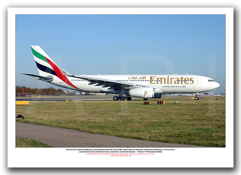 A6-EAR - Emirates Airbus A330-243 (Msn 536) - 03