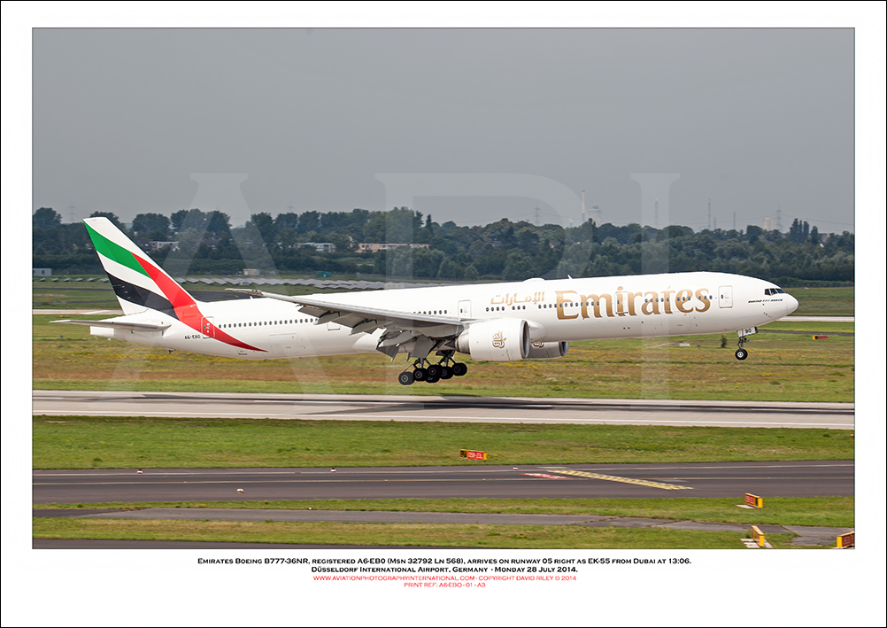 A6-EBO - Emirates Boeing 777-36NR (Msn 32792 Ln 568) - 01