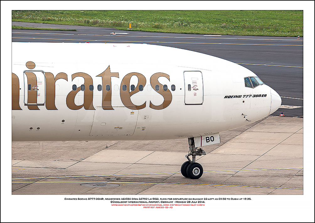 A6-EBO - Emirates Boeing 777-36NR (Msn 32792 Ln 568) - 03