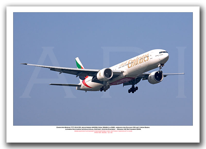 A6-EBU - Emirates Boeing 777-31H ER (Msn 33484 Ln 590) - 02