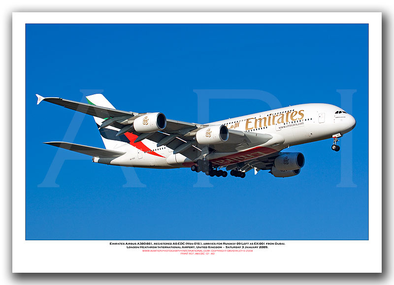 A6-EDC - Emirates Airbus A380-861 (Msn 016) - 01