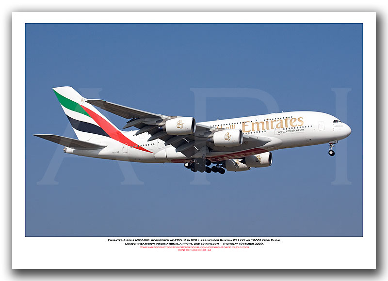 A6-EDD - Emirates Airbus A380-861 (Msn 020) - 01