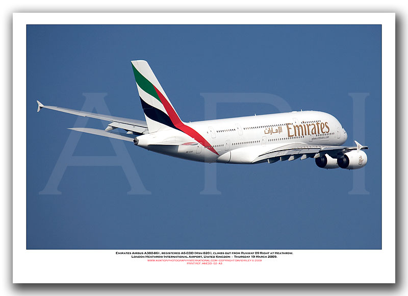 A6-EDD - Emirates Airbus A380-861 (Msn 020) - 02