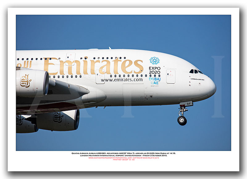 A6-EDF - Emirates Airbus A380-861 (Msn 007) - 01