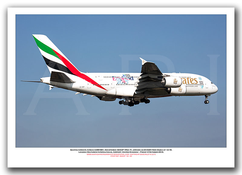 A6-EDF - Emirates Airbus A380-861 (Msn 007) - 02