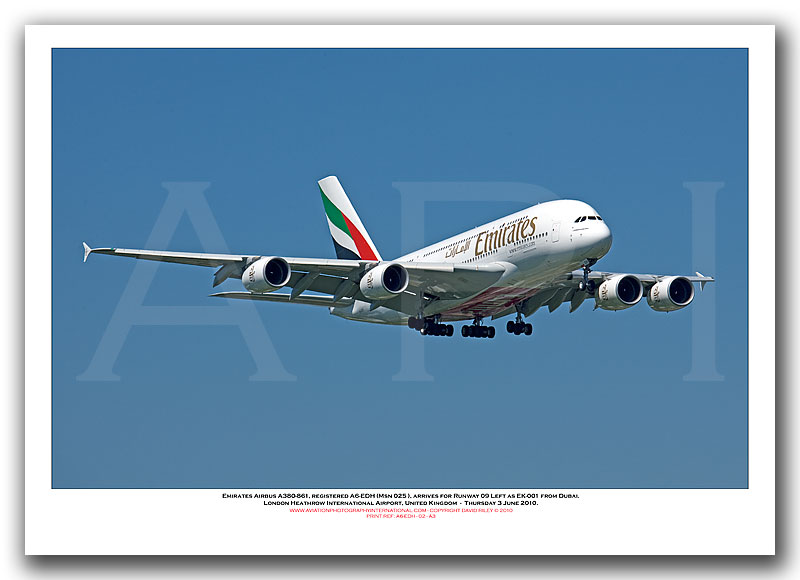 A6-EDH - Emirates Airbus A380-861 (Msn 025) - 02