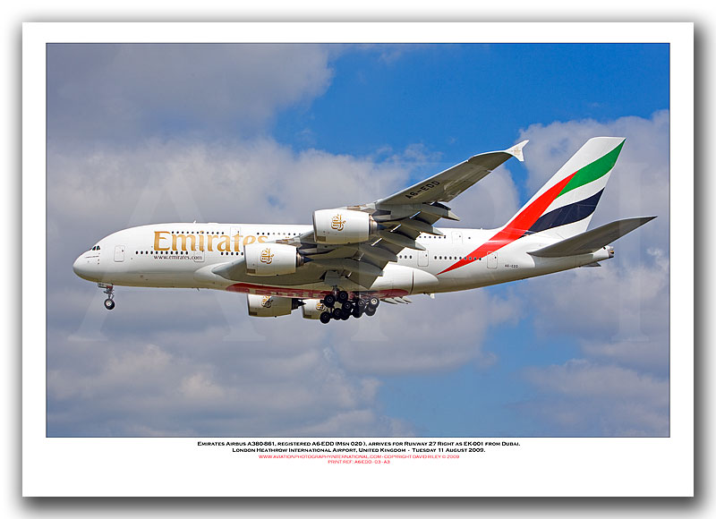 A6-EDO - Emirates Airbus A380-861 (Msn 057) - 01