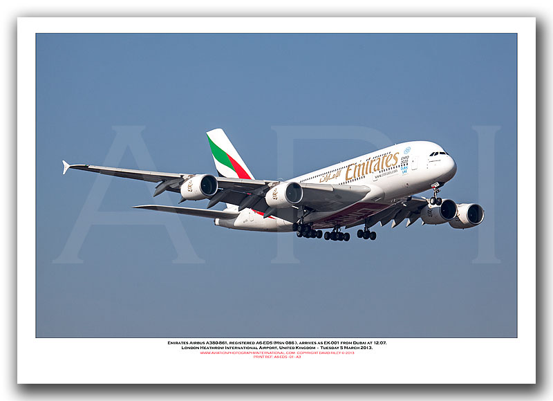 A6-EDS - Emirates Airbus A380-861 (Msn 086) - 01