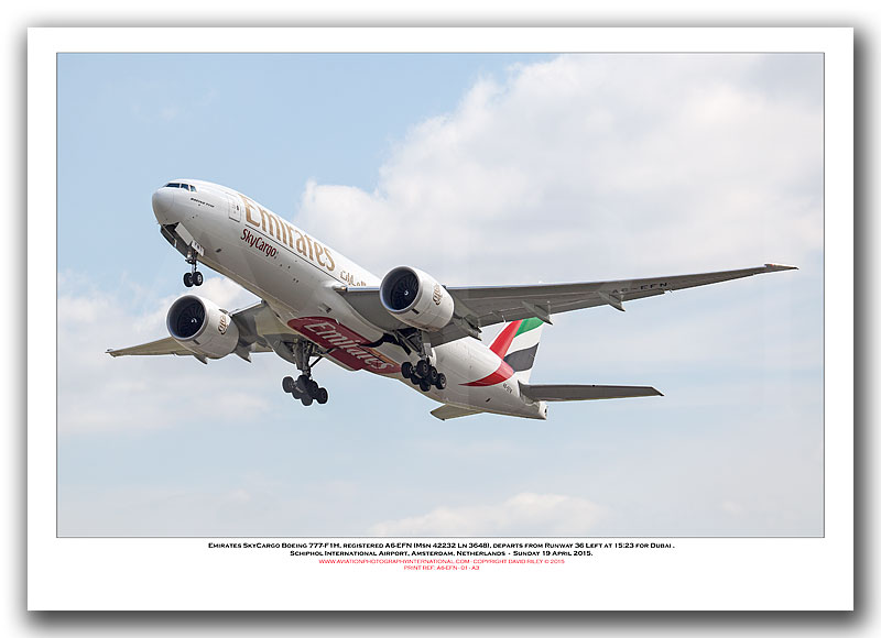 A6-EFN - Emirates SkyCargo Boeing 777-F1H  ( (Msn 42232 Ln 3648) - 01