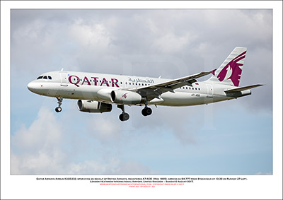 A7-ADD - Qatar Airways Airbus A320-232, operating on behalf of British Airways (Msn 1895) - 01