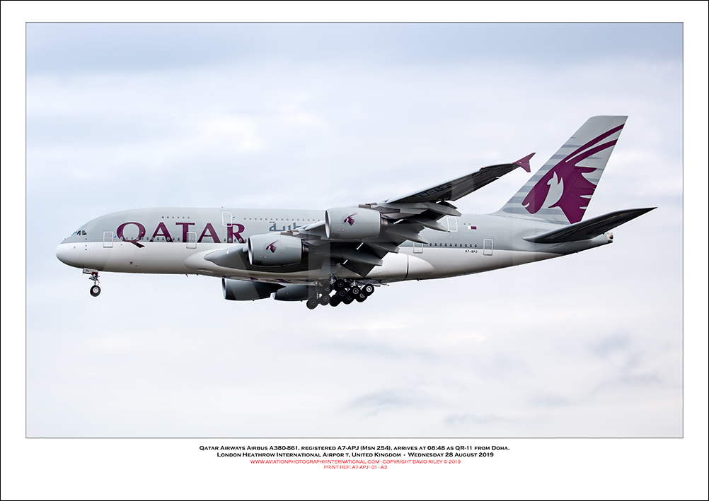 A7-APJ - Qatar Airways Airbus A380-861  (Msn 254) - 01