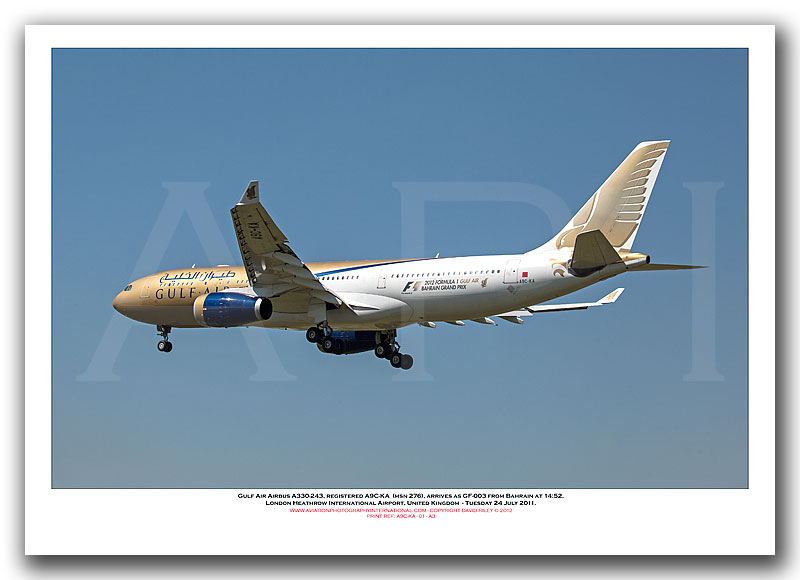 A9C-KA  - Gulf Air Airbus A330-243  (Msn 276) - 01