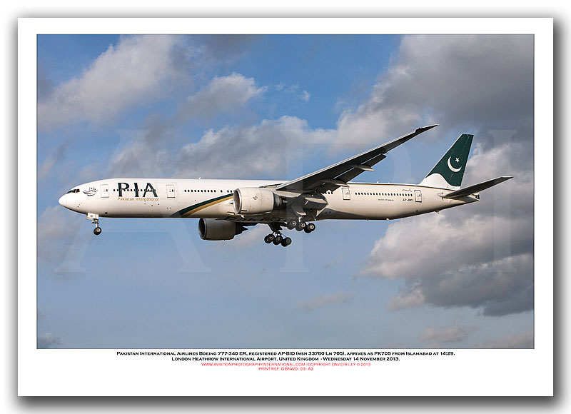 AP-BID - Pakistan International Airlines Boeing 777-340 ER  (Msn 33780 Ln 705) - 01
