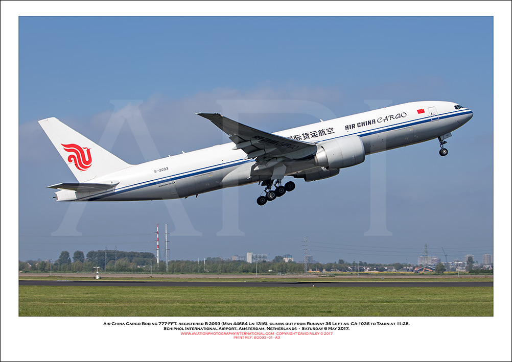 B-2093 - Air China Cargo Boeing 777-FFT  (Msn 44684 Ln 1316) - 01