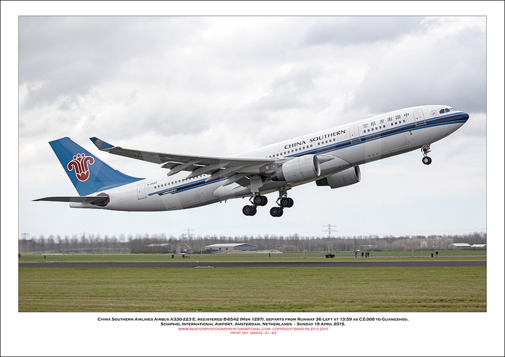 B-6542 - China Southern Airlines Airbus A330-223 E (Msn 1297) - 01
