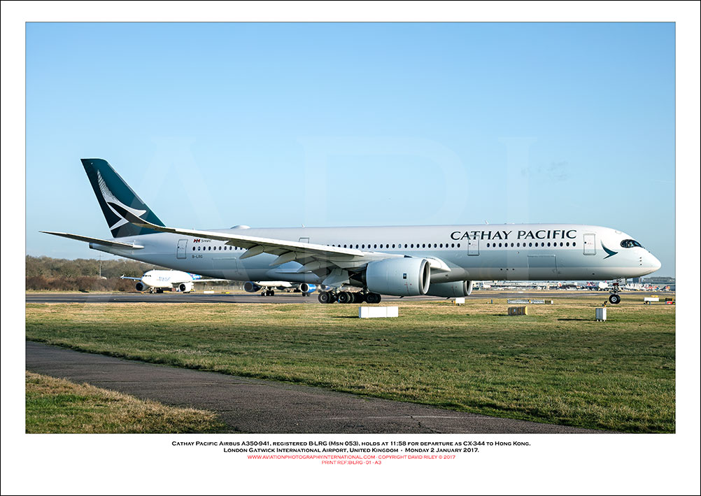 B-LRG-  Cathay Pacific Airbus A350-941  (Msn 053) - 01
