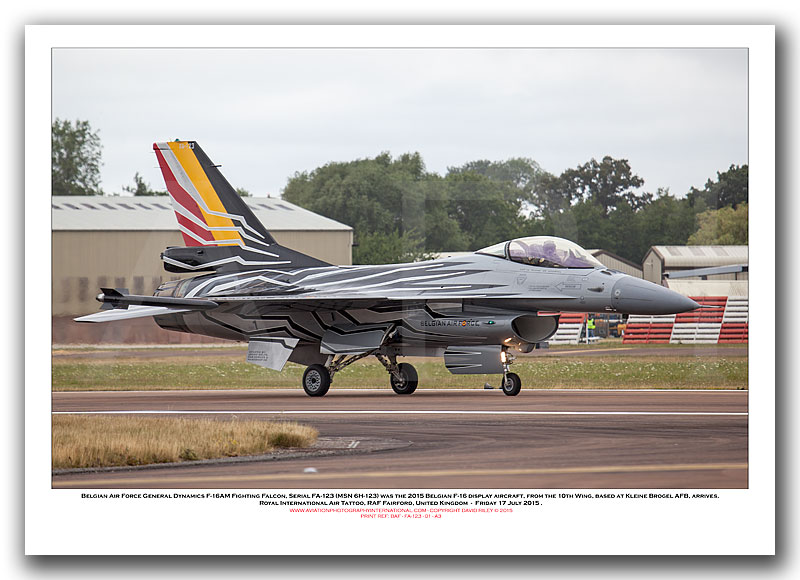 FA-123 - Belgian Air Force General Dynamics F-16AM Fighting Falcon  (Msn 6H-123) - 01