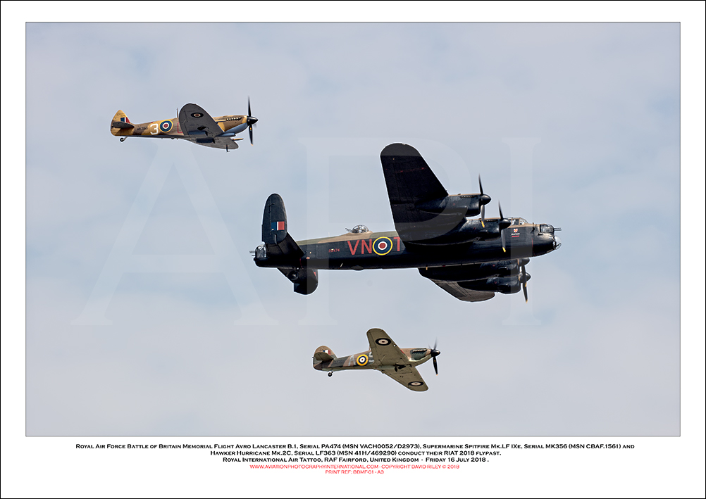 BBMF - Royal Air Force Battle of Britain Memorial Flight Lancaster, Spitfire and Hurricane Flypast - 01