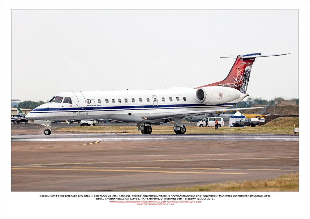 BEGIUM-CE-02 - Belgian Air Force Embraer ERJ-135LR  (Msn 14580) - 01