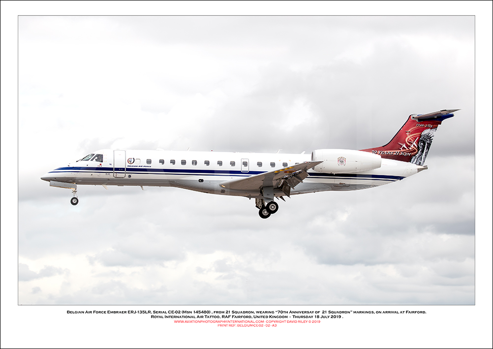 BEGIUM-CE-02 - Belgian Air Force Embraer ERJ-135LR  (Msn 14580) - 02