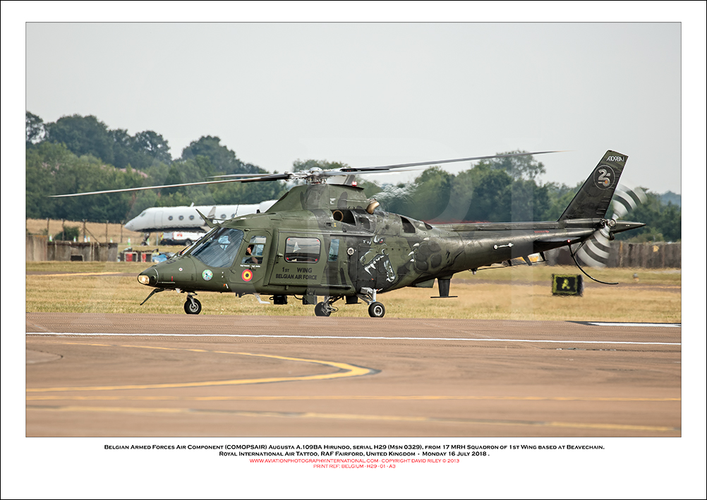BELGIUM-H-29 - Belgian Armed Forces Air Component Augusta A.109BA Hirundo  (Msn 0329) - 01