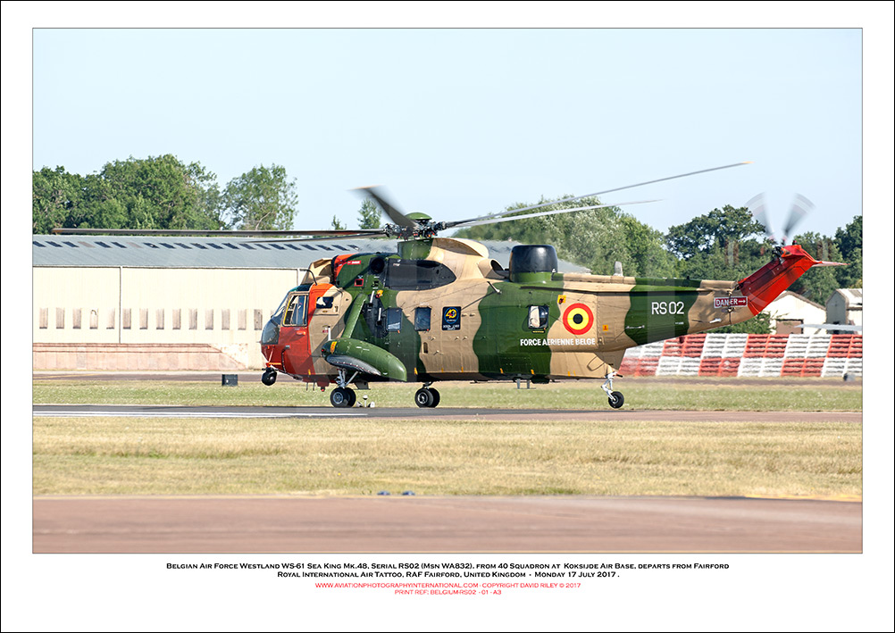 BELGIUM-RS02 - Belgian Air Force Westland WS-61 Sea King Mk.48  (Msn WA832) - 01