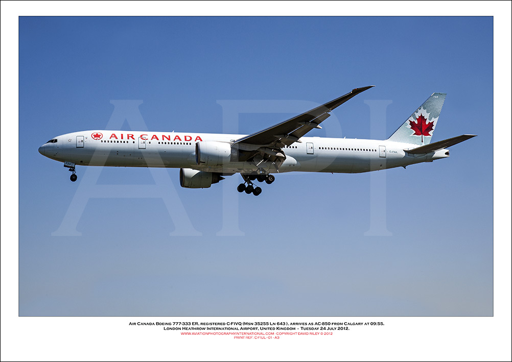 C-FIUL - Air Canada Boeing 777-333 ER   (Msn 35255 Ln 643  - 01