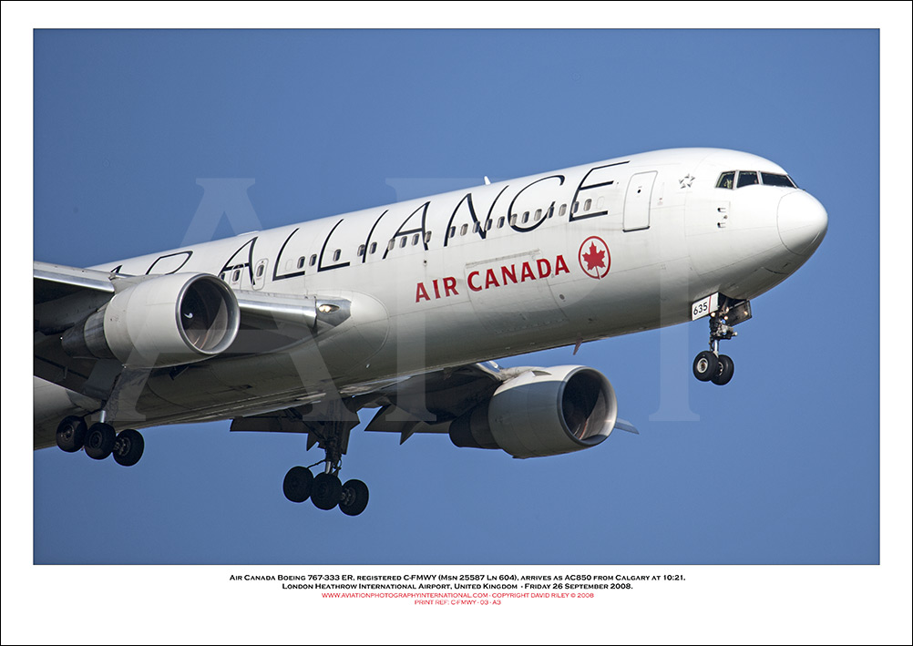 C-FMWY - Air Canada Boeing 767-333 ER (Msn 25587 Ln 604) - 03