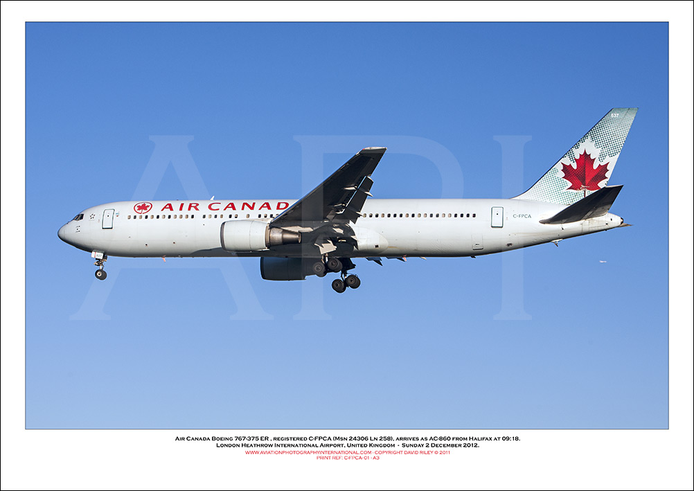 C-FPCA - Air Canada Boeing 767-375 ER (Msn 24306 Ln 258) - 01