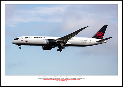 C-FSBV - Air Canada Boeing 787-9  (Msn 37182 Ln 617)  - 01