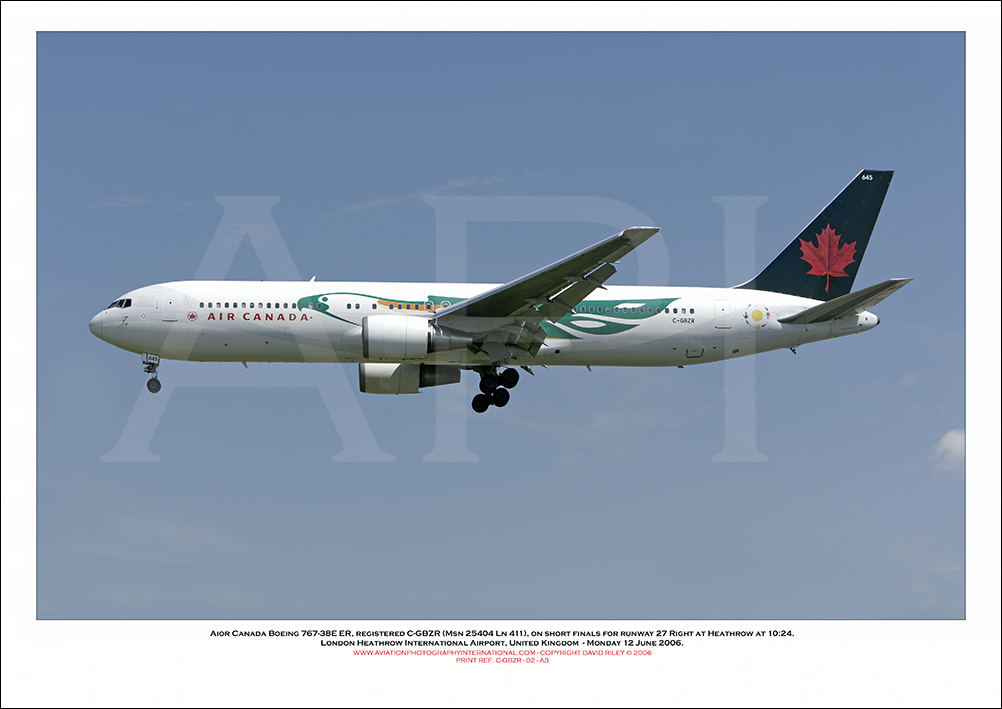 C-GBZR - Air Canada Boeing 767-38E ER (Msn 25404 Ln 411 ) - 02
